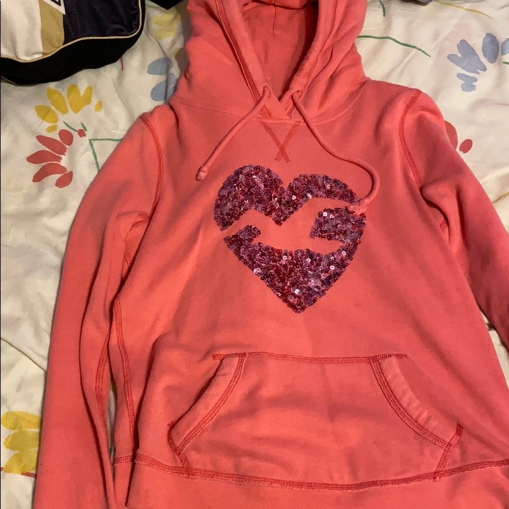 Pink Hollister hoodie